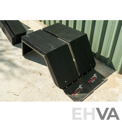 05/2021 Bronco Built Alloy Tray with Lockable Undertray Built in Slide Drawer and Undermounted Toolboxes to Suit 2014 PX Ranger Dual Cab