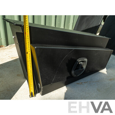 05/2021 Bronco Built Alloy Tray with Lockable Undertray Built in Slide Drawer and Undermounted Toolboxes to Suit 2014 PX Ranger Dual Cab