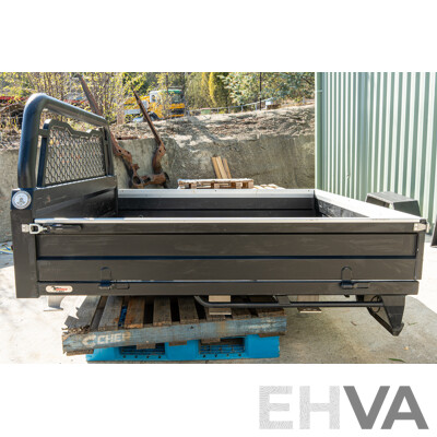 05/2021 Bronco Built Alloy Tray with Lockable Undertray Built in Slide Drawer and Undermounted Toolboxes to Suit 2014 PX Ranger Dual Cab