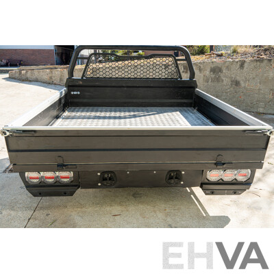05/2021 Bronco Built Alloy Tray with Lockable Undertray Built in Slide Drawer and Undermounted Toolboxes to Suit 2014 PX Ranger Dual Cab