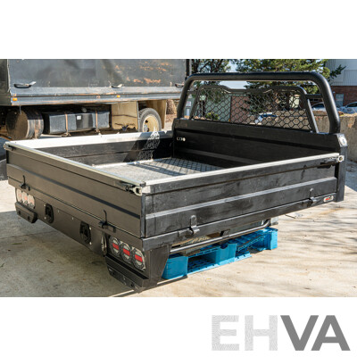 05/2021 Bronco Built Alloy Tray with Lockable Undertray Built in Slide Drawer and Undermounted Toolboxes to Suit 2014 PX Ranger Dual Cab