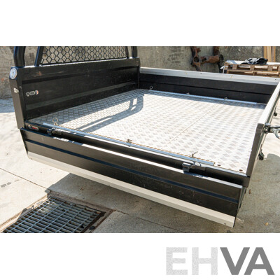05/2021 Bronco Built Alloy Tray with Lockable Undertray Built in Slide Drawer and Undermounted Toolboxes to Suit 2014 PX Ranger Dual Cab