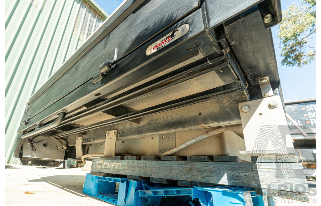 05/2021 Bronco Built Alloy Tray with Lockable Undertray Built in Slide Drawer and Undermounted Toolboxes to Suit 2014 PX Ranger Dual Cab