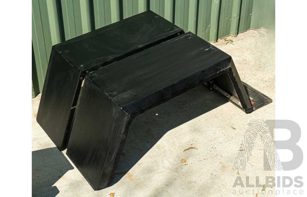 05/2021 Bronco Built Alloy Tray with Lockable Undertray Built in Slide Drawer and Undermounted Toolboxes to Suit 2014 PX Ranger Dual Cab