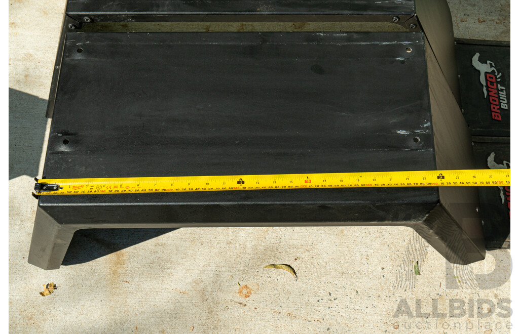 05/2021 Bronco Built Alloy Tray with Lockable Undertray Built in Slide Drawer and Undermounted Toolboxes to Suit 2014 PX Ranger Dual Cab