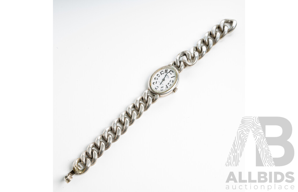 Moonwatch Vintage Ladies 17 Rubis Antichoc, Manual Winding, 800 Silver 75.6 Grams