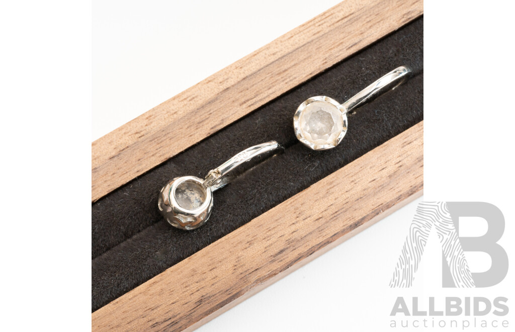 Sterling Silver Boxed Drop Earrings and (2) Rings