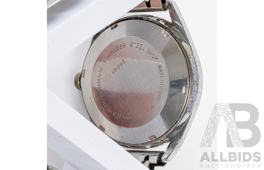 Citron Datomatic Electronically Tested Antimagnetic Watch, Nivada Compensamatic & Citizen Vintage Watches