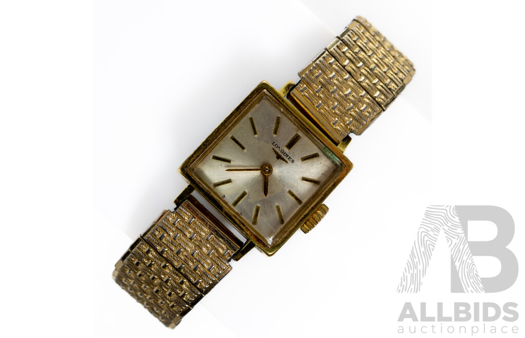 Longines Vintage Gold Tone Ladies Watch, 18mm, 15984674