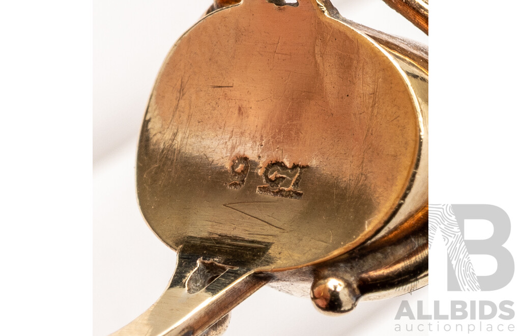 9ct Vintage Opal Doublet Ring, Size L, 2.71 Grams