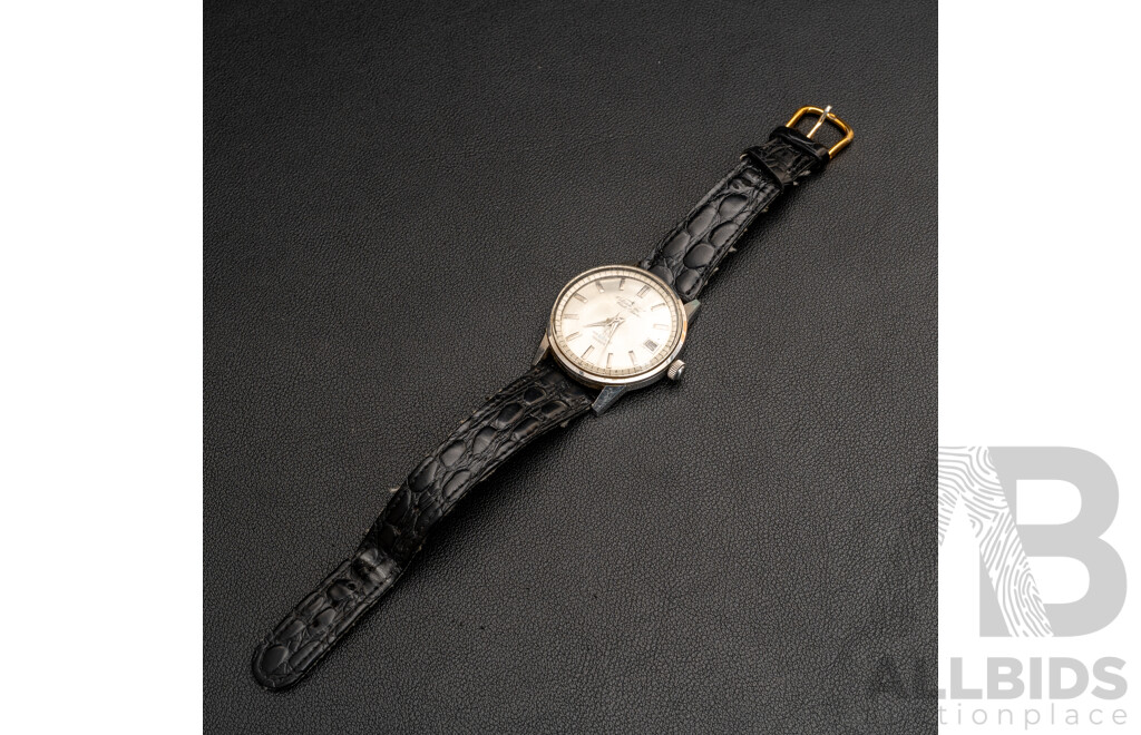 Citizen Jet Auto Dater Parashock Vintage Watch, AD1407054, Working