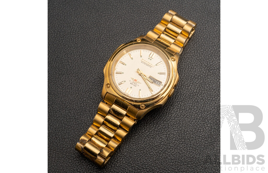 Citizen 7 Automatic 21 Jewels Gold Tone Mens Watch, 8200-R10583RC, Vintage