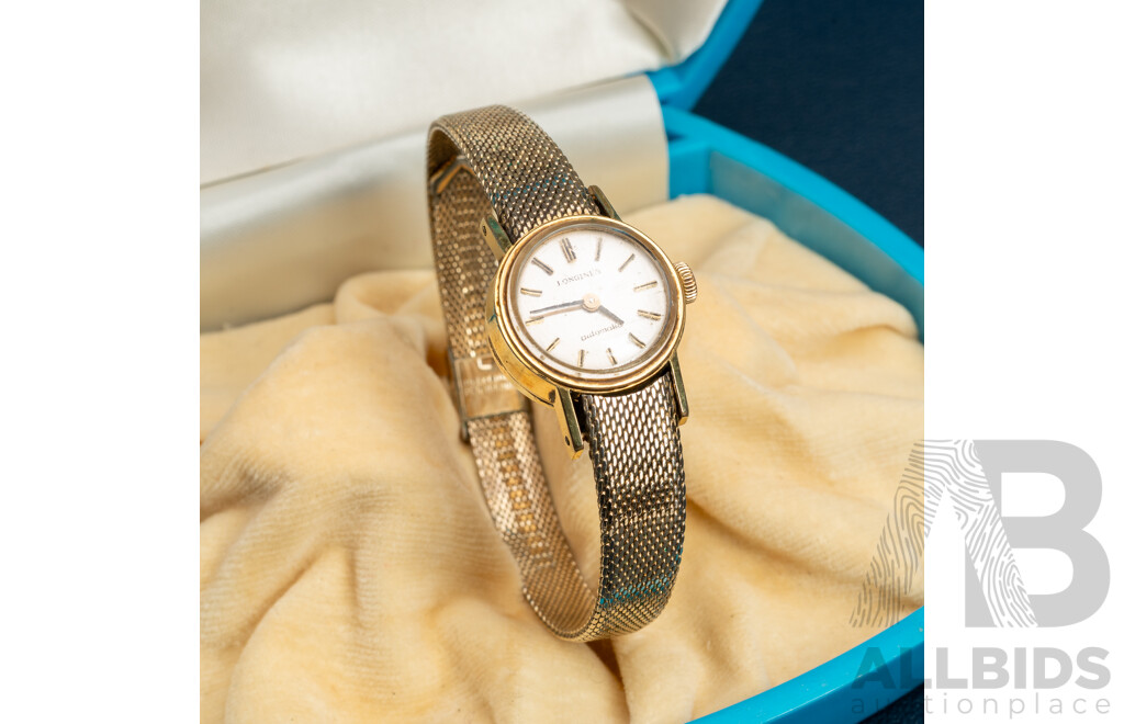Longines Automatic Petite Vintage Ladies Watch in Vintage Angus & Coote Presentation Box
