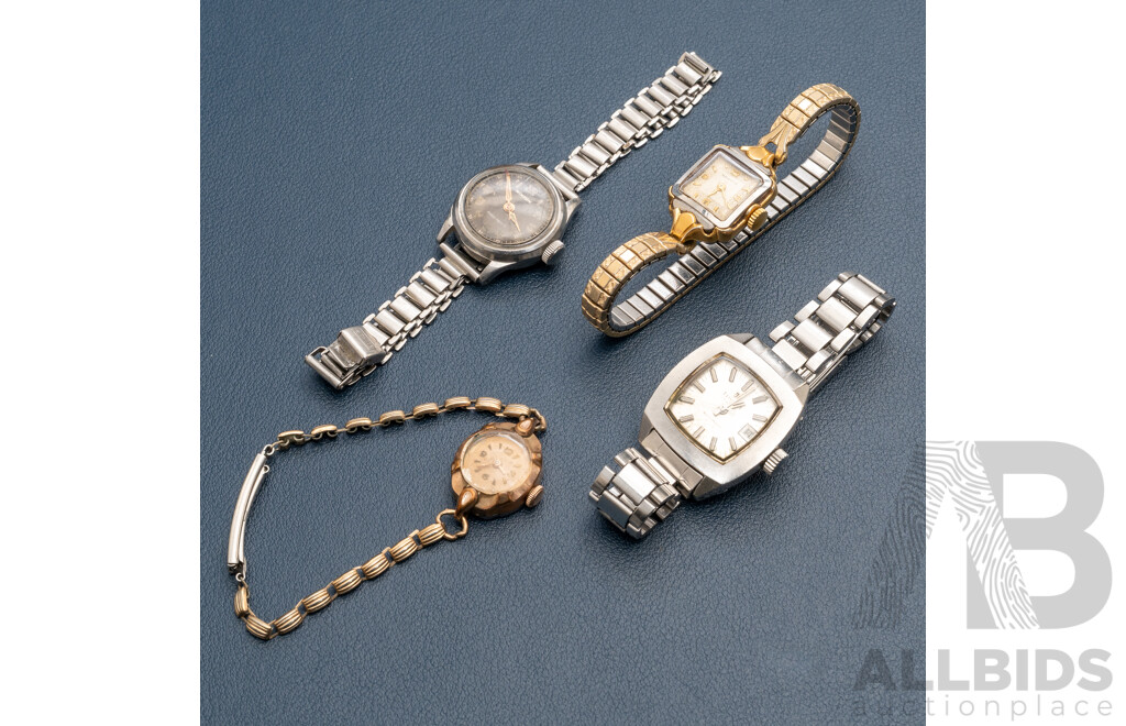 Collection of Vintage Ladies Watches Including Tissot, Marvin & Winton