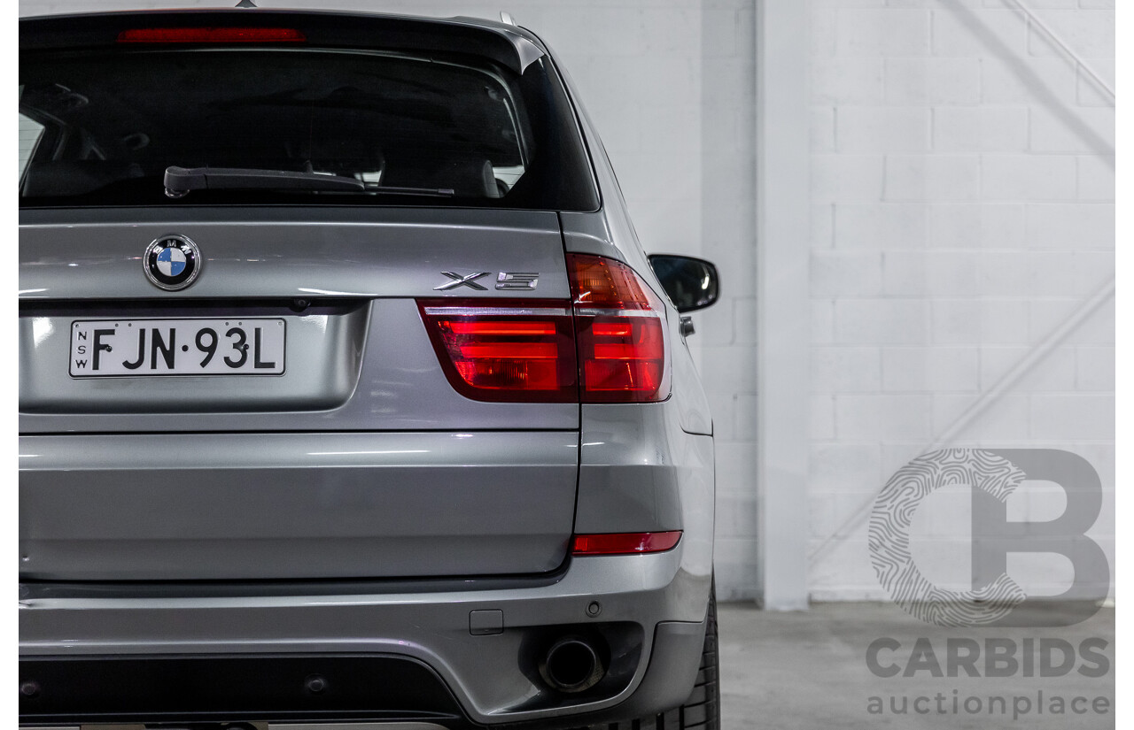 9/2013 BMW X5 Xdrive 30d (AWD) E70 MY12 Upgrade 4d Wagon Space Grey Metallic Turbo Diesel 3.0L