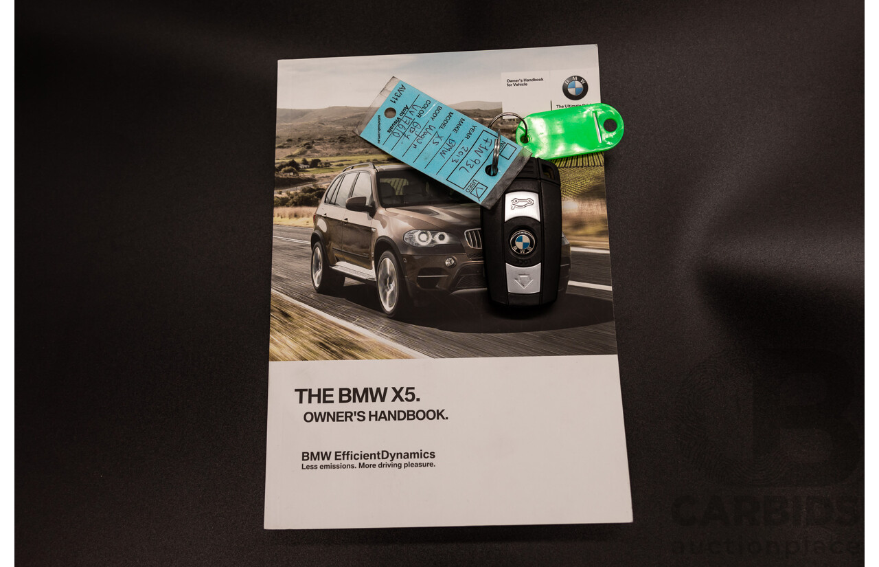 9/2013 BMW X5 Xdrive 30d (AWD) E70 MY12 Upgrade 4d Wagon Space Grey Metallic Turbo Diesel 3.0L