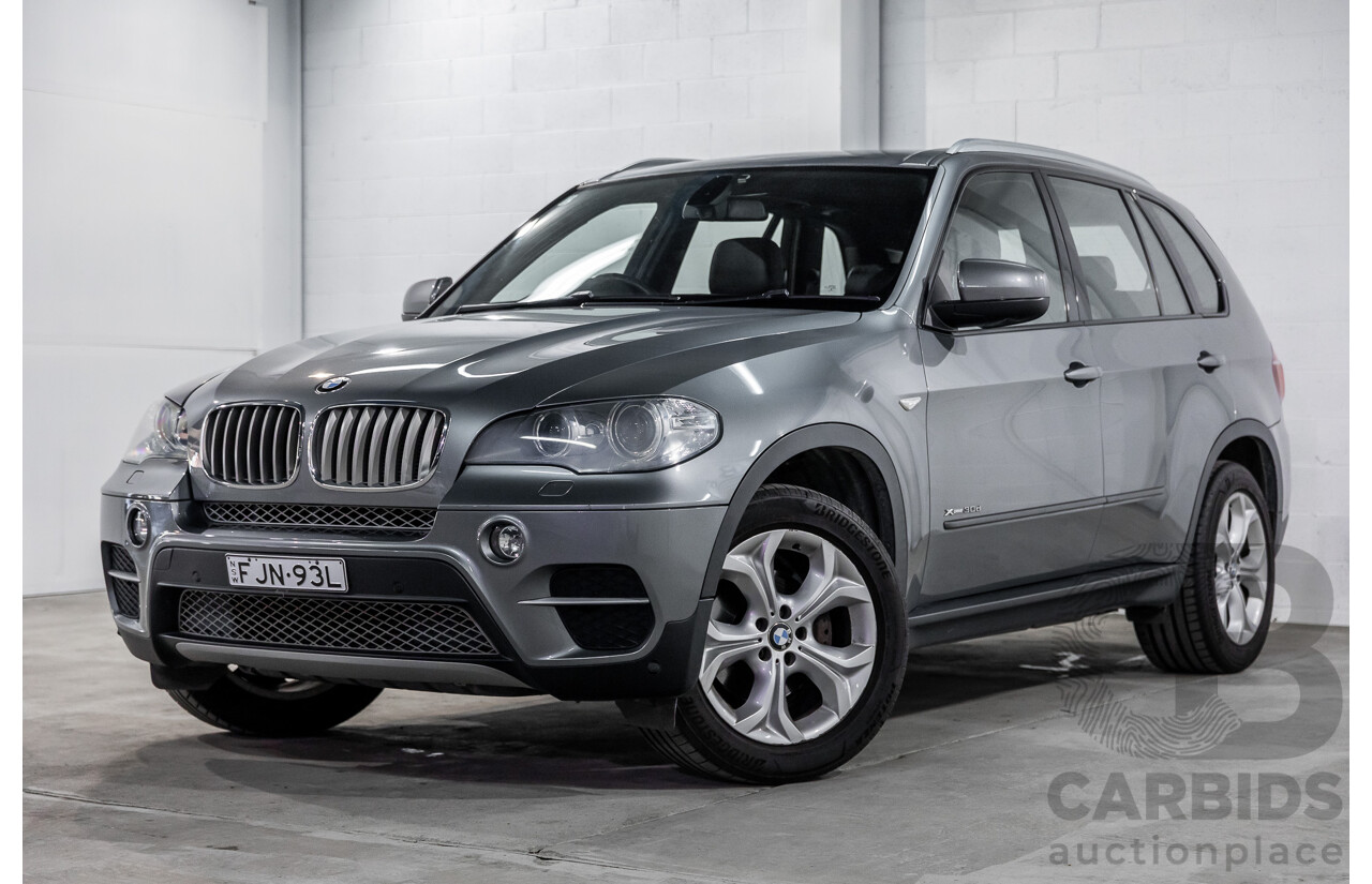 9/2013 BMW X5 Xdrive 30d (AWD) E70 MY12 Upgrade 4d Wagon Space Grey Metallic Turbo Diesel 3.0L