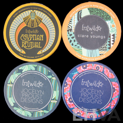 Erstwilder (4) Resin Brooch Collection - NEW with Packaging & Tags
