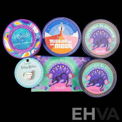 Erstwilder (4) Resin Brooch & Enamel Pin Brooch Collection - NEW with Packaging