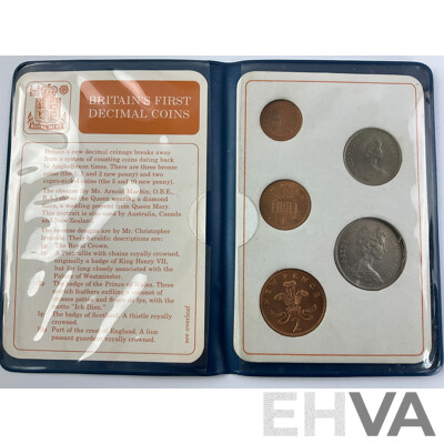 Spirit of Australia Twenty Medal Album, Britains First Decimal Coin Wallet, 1944 Penny