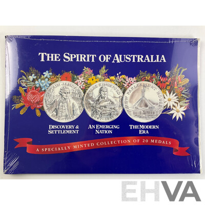 Spirit of Australia Twenty Medal Album, Britains First Decimal Coin Wallet, 1944 Penny