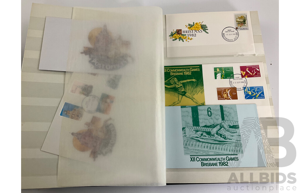 Four Albums of Australian 1980's First Day Covers and Stamp Packs Including Selected Issues, Australian Animals,