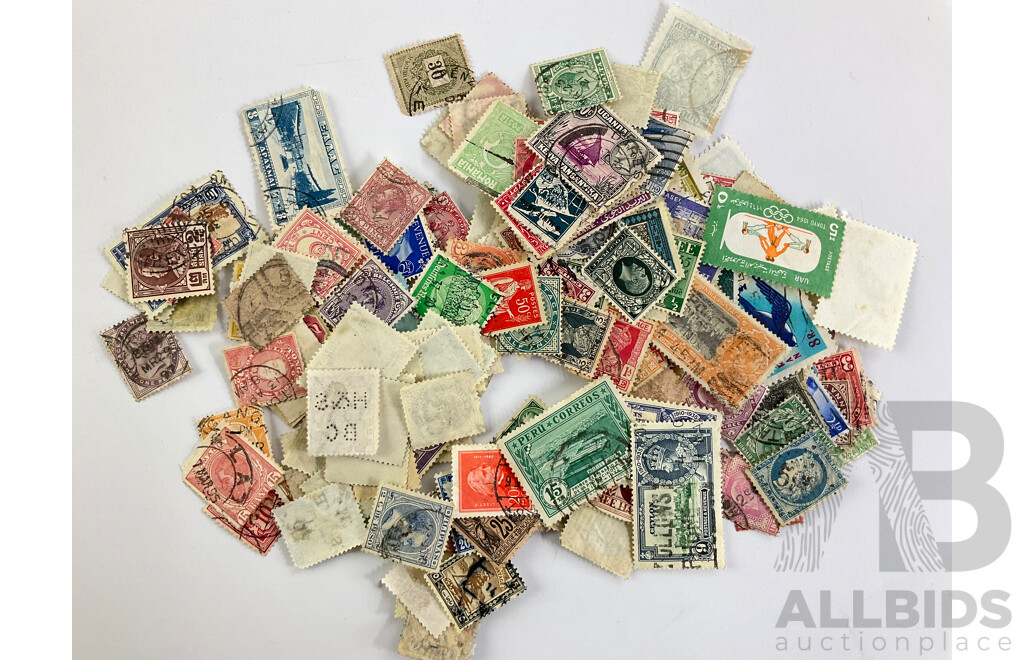 Collection of Australian and International Stamps Including Kookaburra Sixpence NSW Perforated, Papua KGVI Mint Stamp and Gutter, Territory of New Guinea KGVI Mint Stamp, USA George Washington Three Cents and More