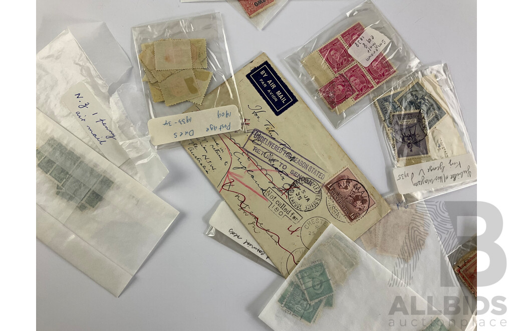 Collection of Australian Predecimal Stamps, Examples From 1930's to 1950's Platypus, Koala, Lyre Bird, Kookaburra, KGV, KGVI, QE2, Perforated, Overprints and More