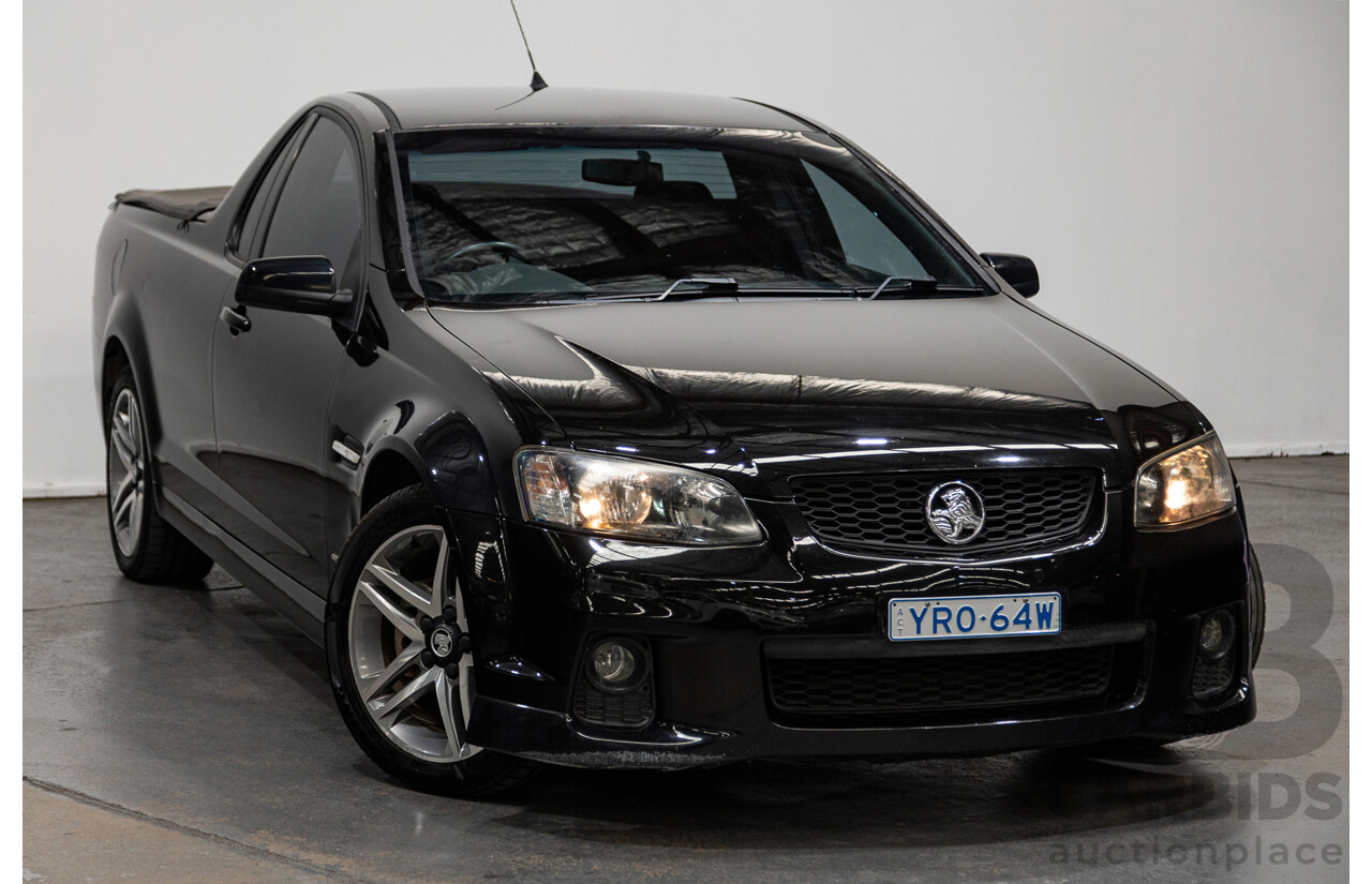 11/2010 Holden Commodore SV6 VE II Utility Black 3.6L