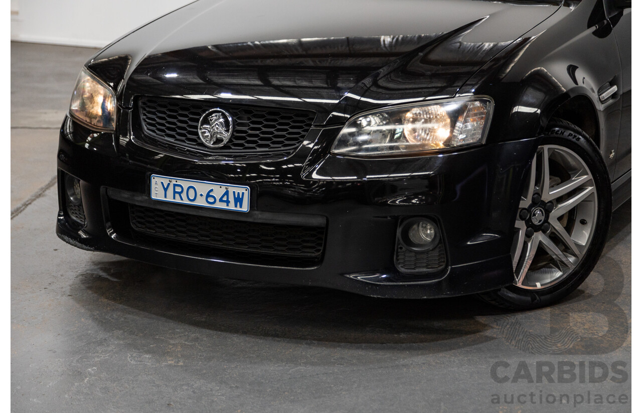 11/2010 Holden Commodore SV6 VE II Utility Black 3.6L