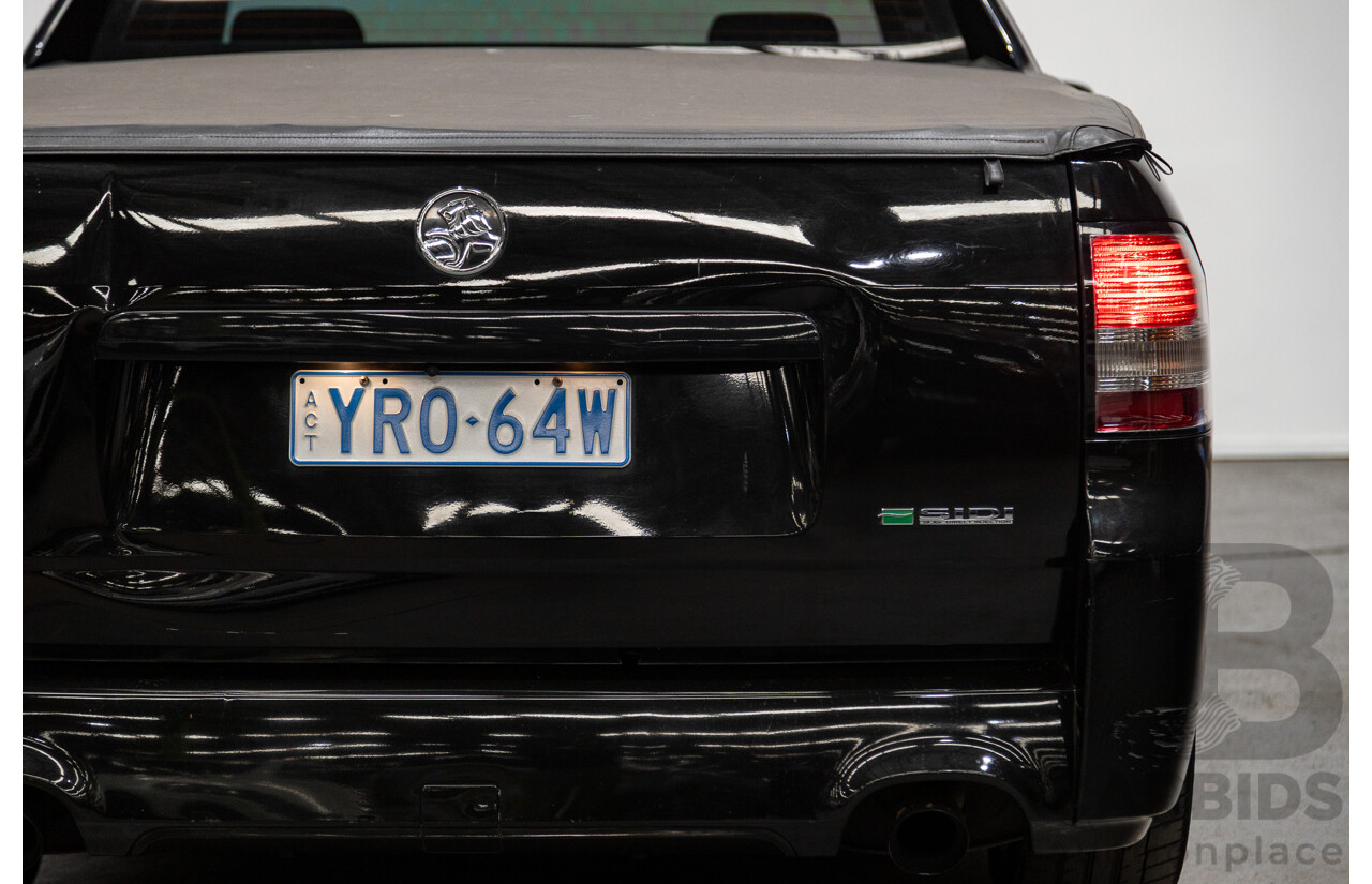 11/2010 Holden Commodore SV6 VE II Utility Black 3.6L