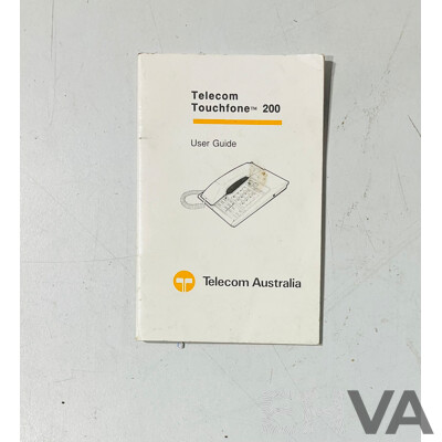 Retro Telecom Touchfone 200 Desk Phone with User Guide