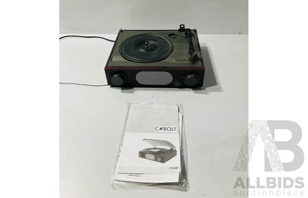 Cobolt Turntable Missing Plastic Lid