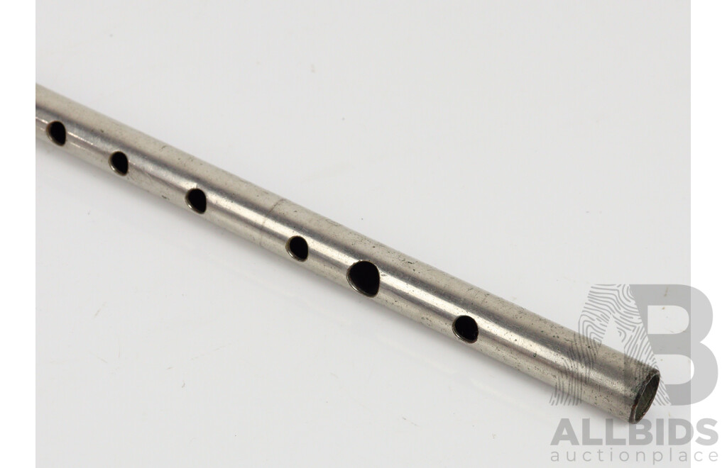 Vintage Chrome Marching Band Flute by Alling Tonalic