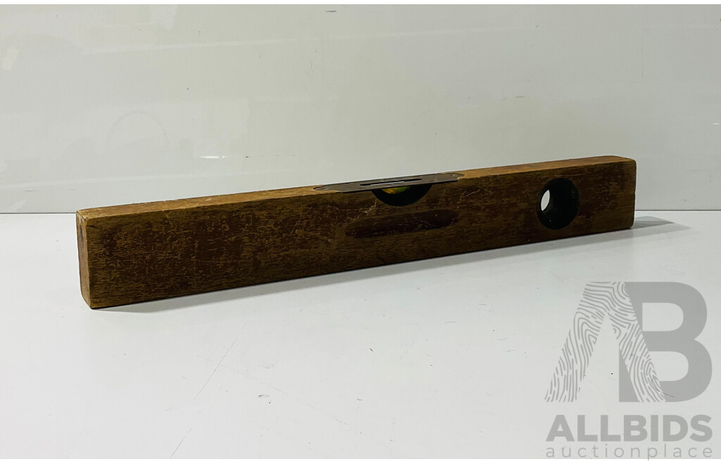 Vintage Wooden Level by Urabone & Sons