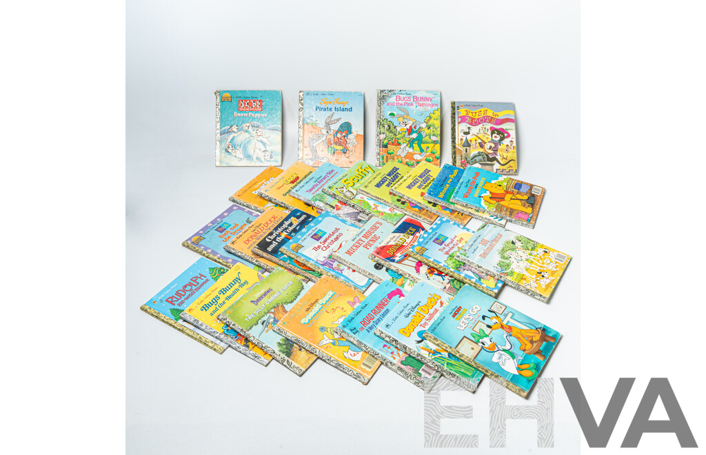 Good Collection 27 Vintage Little Golden Books INcluding Winnie the Pooh, Disney and More