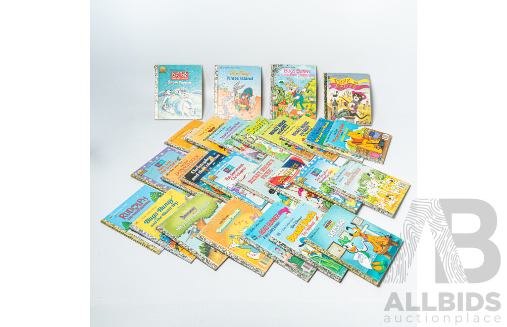 Good Collection 27 Vintage Little Golden Books INcluding Winnie the Pooh, Disney and More