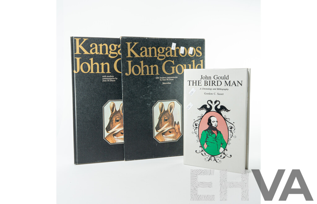 First Macmillan Edition, Kangaroos, John Gould, Macmillan Co, Sydney, 1973 Along with John Gould the Bird Man by G C Sauer