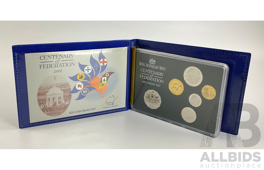 Australian RAM 2001 Six Proof Coin Set, Centenary of Federation