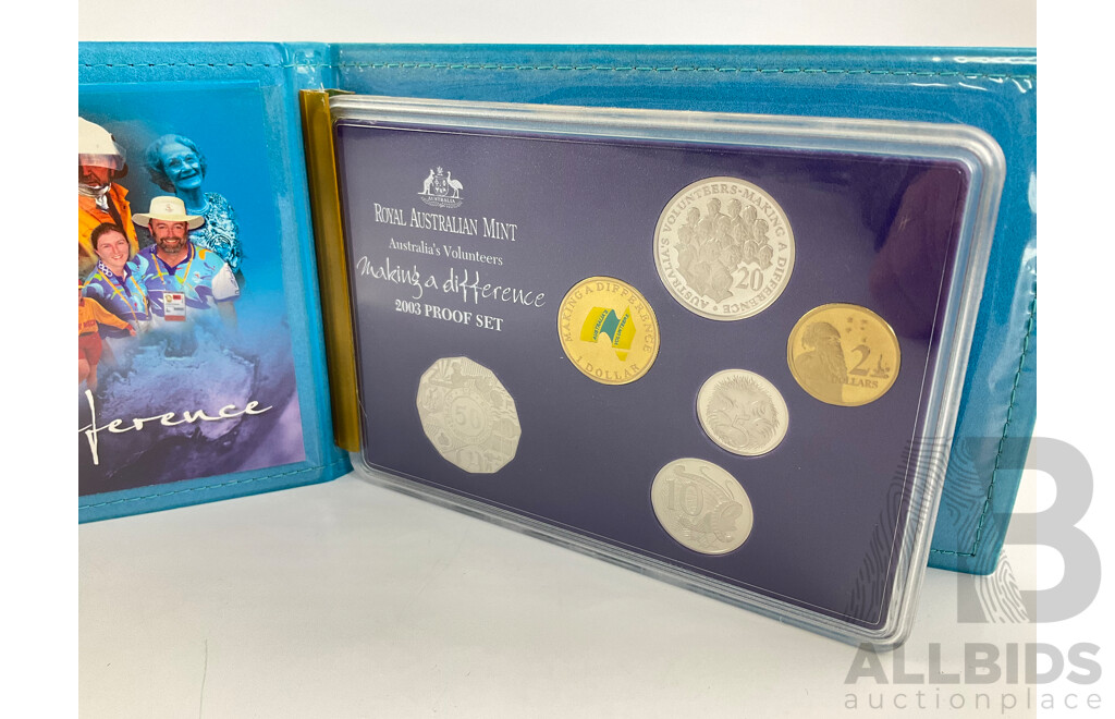 Australian RAM 2003 Six Proof Coin Set, Australia's Volunteers