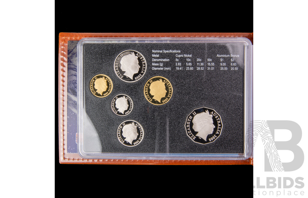 Australian RAM 2008 Six Proof Coin Set, International Year of Space
