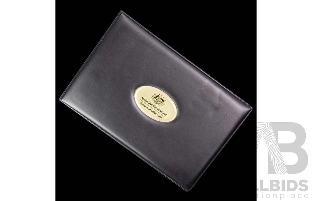 Australian RAM 2014 Six Proof Coin Set, Special Edition Gold Plated One Dollar Coin