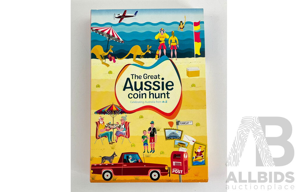 Australian RAM 2019 Commemorative One Dollar Coin Set, Great Aussie Coin Hunt(Lacking 'C')