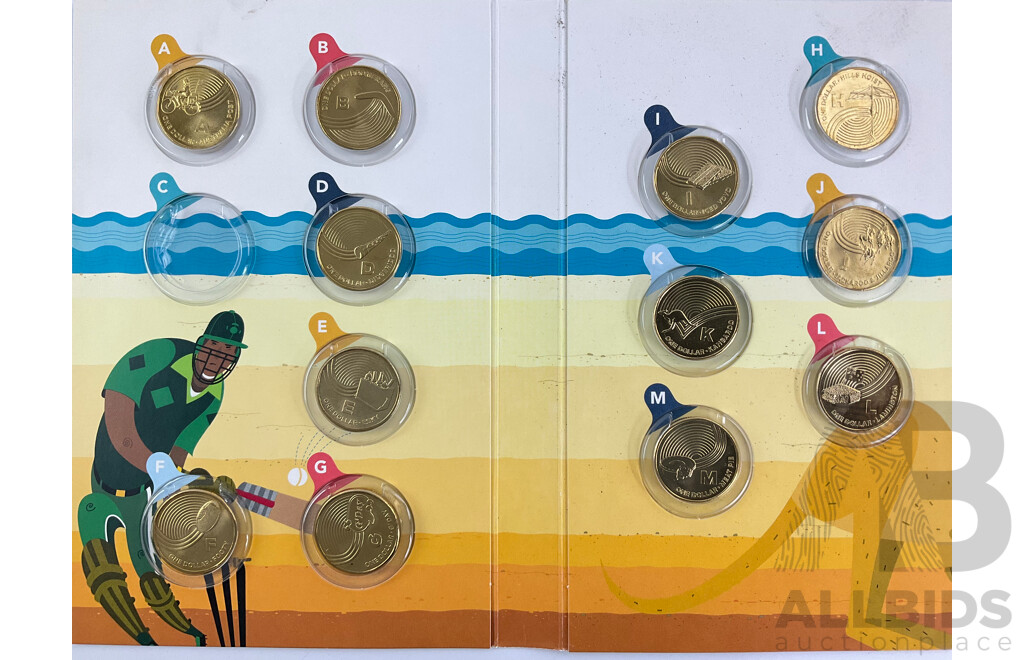 Australian RAM 2019 Commemorative One Dollar Coin Set, Great Aussie Coin Hunt(Lacking 'C')