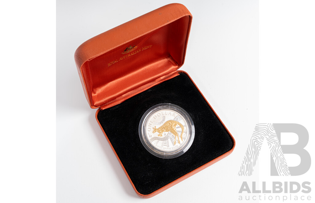 Australian RAM 2003 First Selective Gold Plated One Dollar Coin