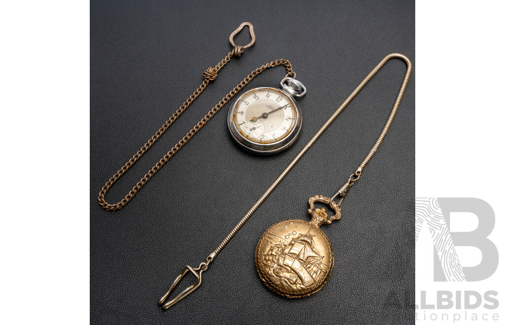 Smiths Empire Vintage Pocket Watch & Australian Bicentenial Limited Edition Commemorative Pocket Watch