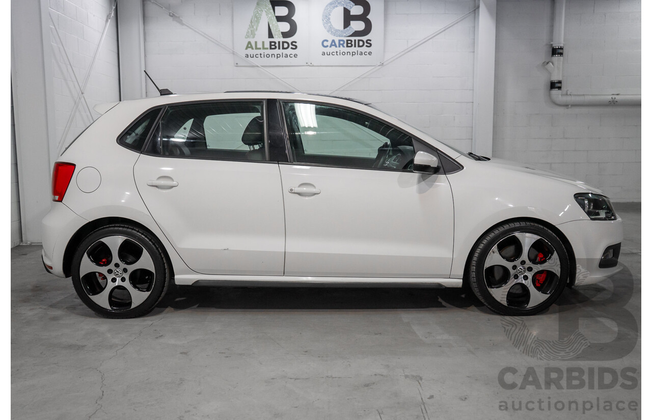 1/2013 Volkswagen Polo GTi 6R MY13 5d Hatchback Candy White Twincharged 1.4L