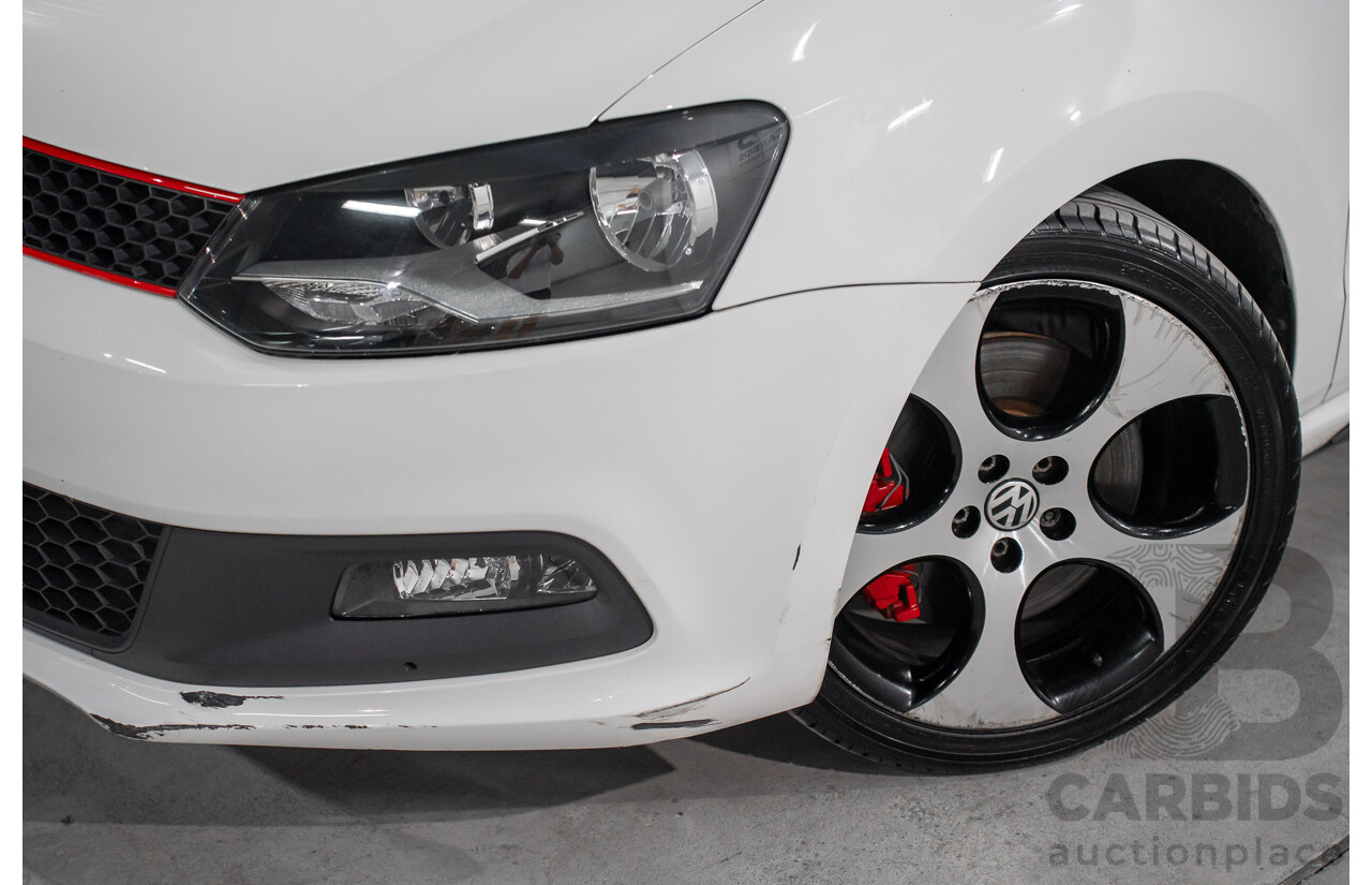 1/2013 Volkswagen Polo GTi 6R MY13 5d Hatchback Candy White Twincharged 1.4L