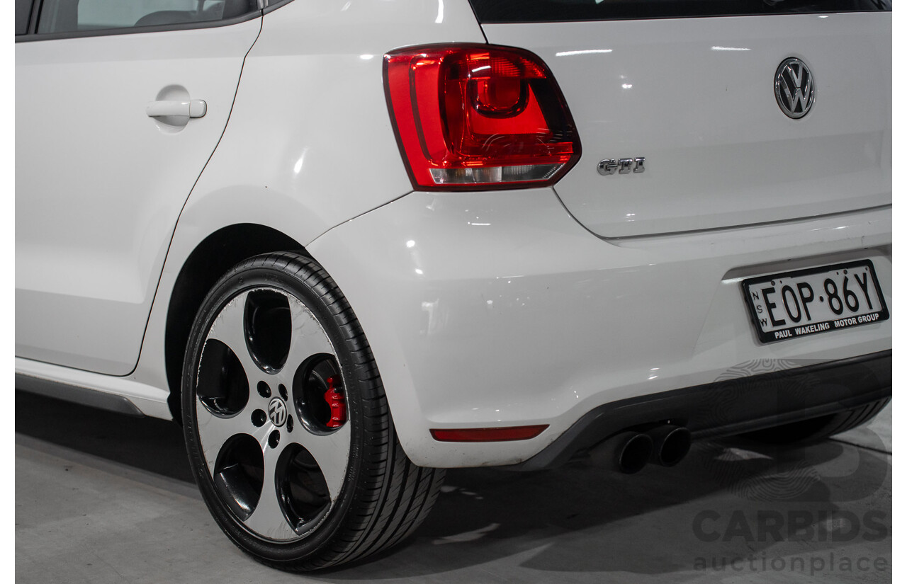 1/2013 Volkswagen Polo GTi 6R MY13 5d Hatchback Candy White Twincharged 1.4L