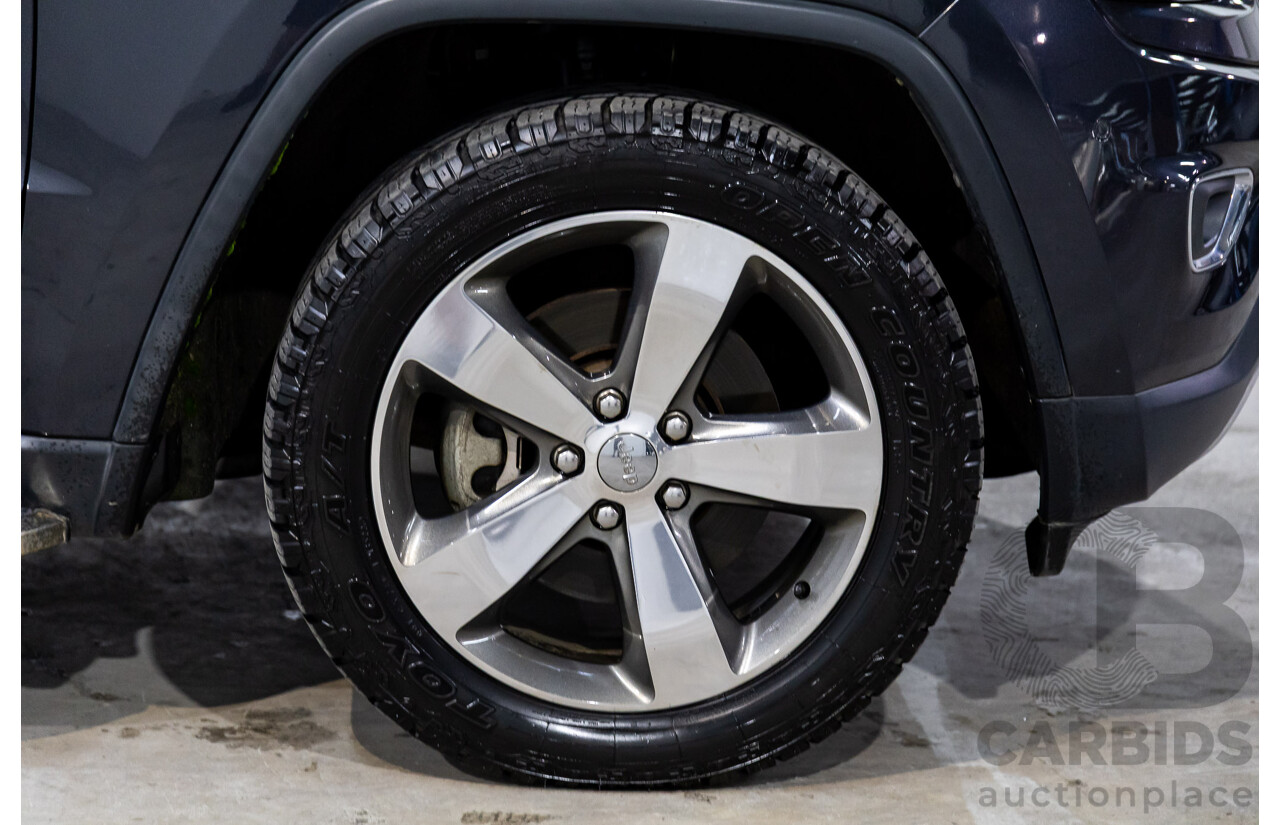 8/2015 Jeep Grand Cherokee Limited (4x4) WK MY15 4d Wagon Maximum Steel Metallic Turbo Diesel 3.0L
